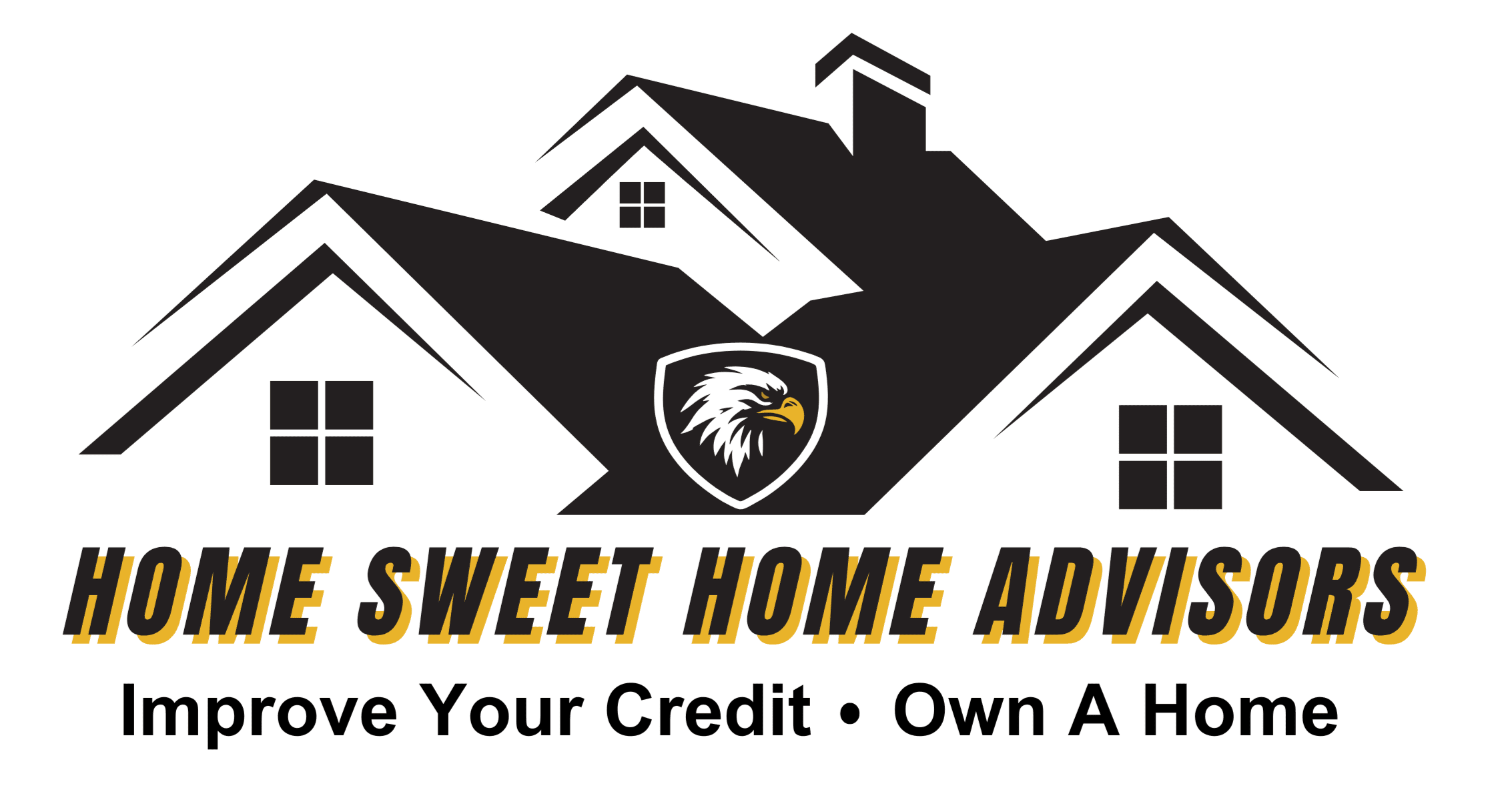 Home Sweet Home Advisors logo with rooftops